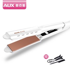 AUX 여자 고데기 매직기 긴머리 단발 웨이브 C컬 매직, 화이트