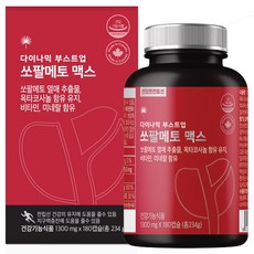 힐링팩토리 다이나믹 부스트업 쏘팔메토 맥스 234g, 180정, 1개