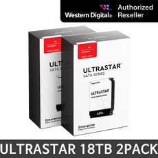 [WD공식판매점] WD ULTRASTAR DC HC550 패키지 18TB PACK HDD A/S 3년 하드디스크, 18TB 2PACK - 하드디스크18tb