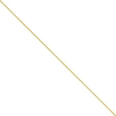 Mireval 14K 옐로우 골드 1.5 mm 파리 밀 체인 구두 9 