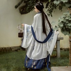 Qionghua Hanfu 한푸 정품 중국한복 스타일 더블 브레스트 요정 스커트 가을