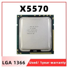 쿼드 코어 서버 CPU 작동 100% Xeon X5570 CPU 프로세서 2.93GHz LGA1366 8MB L3 캐시, 한개옵션0