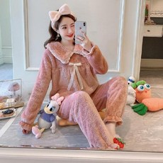 단비(DAN:B) 두터운 융털 여성 겨울 가을 계절 롱 털보송 큐트 학생 맹토 홈웨어 가능 핏아우터, 108# 카메오 색깔