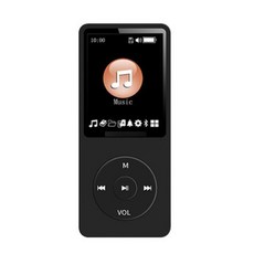 플레이어 장비 레코드 휴대용 포함 스크린 플레이어 MP3 무손실 USB 마이크 스포츠 디스플레이 충전 미디어, 1) Black - 미디어플레이어장비