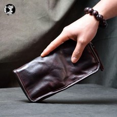 보관 핸드폰 가볍게들기좋은 파우치 가죽 클러치백 클래식 가방 지퍼 수납 미니 빈티지