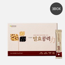 푸른친구들 내 몸의 발효콩력 (3.5g x 45포)-3박스 필수아미노산 국내산콩100% 단백질, 3.5g, 3개