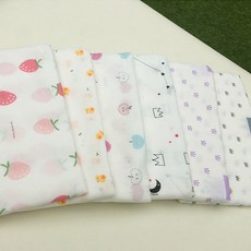 [무루땅콩기저귀] [내맘대로기저귀세트]소프트 사각천기저귀 1장, 종류:분홍코끼리