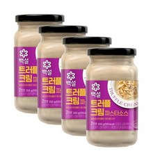 CJ 제일제당 백설 트러플 크림파스타소스 355G 고소한 크림소스와 고급스러운 풍미 4개 간편한소스 간단요리 간단소스, 6세트