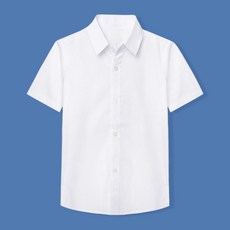 루나버블 베이직 흰색 반팔 셔츠 9-21호 아동 남아 여아 어린이 초등학생 키즈 행사 촬영 화이트 와이셔츠 남방