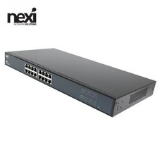 [NEXI] 넥시 16포트 기가비트 스위칭 허브 1000Mbps 1Gbps 랙마운트 지원 스위칭 용량 36G NX1136