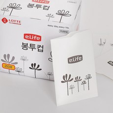 롯데 일회용 봉투컵 정수기종이컵 6x9cm 200매입+그릿커머스Shop, 빠른배송, 1개