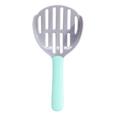 고양이 쓰레기 삽 색상 일치 고양이 쓰레기 삽 ABS 소재 애완 동물 삽 멀티 컬러 고양이 똥 삽 고양이 청소 용품, 그레이그린