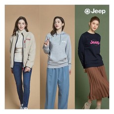 [지프] (JEEP) 여성 더블플리스 에디션 3종 (플리스+맨투맨+후드티)