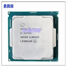 Xeon E-2274G SRFDE 4.0GHz 4 코어 8 스레드 LGA1151 CPU 프로세서, 한개옵션0