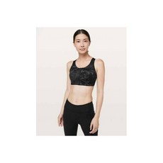 205765 룰루레몬 여자 Enlite Zip Front Bra ICMG Incognito 카모 멀티 그레이