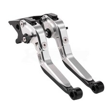 Super Soco TC TCmax TS TSx 확장형 접이식 브레이크 레버 CNC 알루미늄 빌릿 절삭레버, SilverBlack, 1개