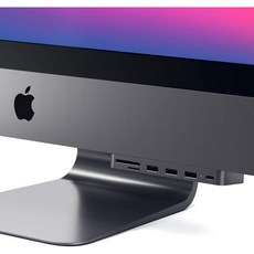 Satechi 사테치 SATECHI USB-C 클램프 허브 - 데이터 포트 USB-A 3.0 데이터 마이크로/SD 카드 리더기 Apple Studio Display 및 2021