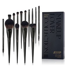 Jessup 메이크업 브러쉬 세트 윤곽 파운데이션 파우더 아이섀도우 하이라이트 블렌딩 컨실러 라이너 T336 10-14 개, [05]T336-14PCS, 1개