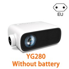 미니 프로젝터 고화질 1080P Draagbare 홈 시어터 필름 라이브 게임 Led LCD 마이크로 프로젝터 HDMI USB, YG280 EU