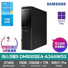 삼성 데스크탑5 DM500SEA-A24A WG3 컴퓨터 WIN11 Pro 1280GB 16GB 듀얼코어 G7400 UHD710
