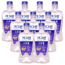가그린 스트롱 750ml 구강청결제, 9개