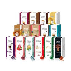  크레메소 커피 16캡슐 6개묶음 7종택1, 룽고 디카페인 