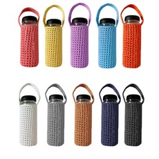 손뜨개물병파우치