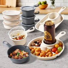 손잡이이유식용기 아기식판 유아식기 간식그릇 간식통, 원형4칸아이보리, 원형4칸 아이보리, 1개