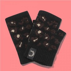 [100%정품] 커스텀멜로우 leopard 니트 glove CAHAX23514BKX