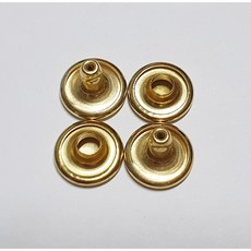 20SET 양면징 가시메 리벳 알 5mm~ 13mm, 골드, 20개 - 가시메