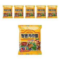 크라운 땅콩카라멜 324g 6봉지 박스안심포장, 6개