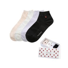 질스튜어트 뉴욕 20FW 쁘띠 다이아몬드 자수 양말 4종세트 JASS0F301WT