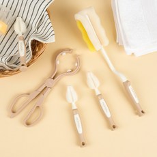 맘스포유 젖병 젖꼭지솔 집게 브러쉬 3종세트, 젖병&젖꼭지솔세트&집게 3종세트, 1개