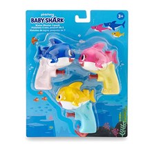 NMT 와우위 핑크 퐁 아기 상어 공식 워터 블래스터-아기 상어 가족 3 팩 - P035507XD5G2KP0, 기본