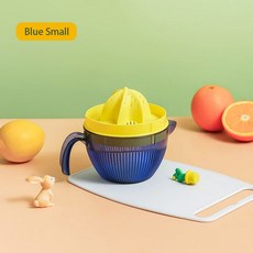 멀티 오렌지 컵 편리한 플라스틱 착즙기 미니멀리스트 1 컬러 개 간단하고 주스 심플 가정용 레몬, Blue Small, 1개