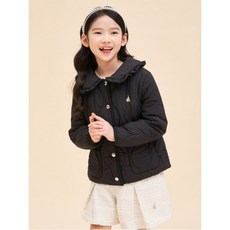 [빈폴키즈] 여아 러블리 패딩 점퍼 블랙 (BI4138G015)
