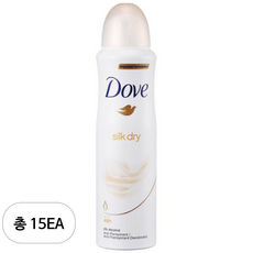 도브 데오드란트 실크 드라이, 150ml, 15개