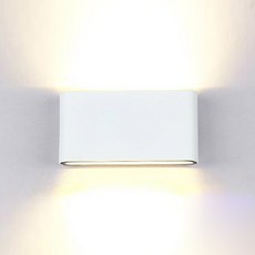LED 모던2 벽등 8W 인테리어 방수 실외 옥외 사각 야외 외벽 벽등 벽부등, 화이트