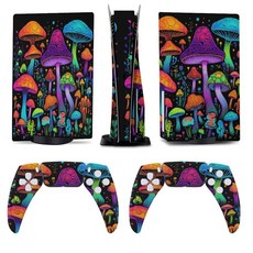Buyidec Neon Shroom 버섯 모델 5 스킨 액세서리 커버 스킨 애니메이션 비닐 커버 스티커 전체 세트 모델 5 디스크 에디션