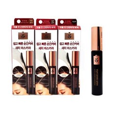 아모레 프리미엄 려 우아채 새치 헤어 마스카라 순간커버 간편 염색약, 흑갈색