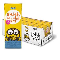 매일유업 바나나는 원래 하얗다 우유, 190ml, 360개