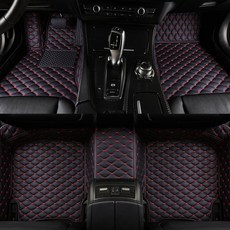Audi A6l A4l Q3 Q5L Q2L A3 A5 A8L Q7 카매트 차량 발판 시트 매트 차량용품 인테리어, 03 단일 레이어 [흑백]