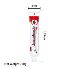 강력한 가려움증 방지 크림 머리 이가 진드기 거 옴 항균 크림 스킨 케어 허브 20g 1 개, 1개