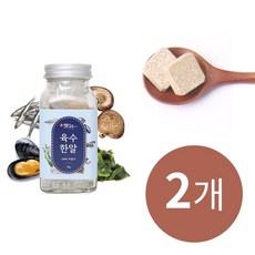 천연조미료 국내산 멸치 홍합 다시마 표고 무 포함 맛누리 육수한알 3g x 25개입 2병, 추천 천연조미료 국내산 육수한알 25개입 2병