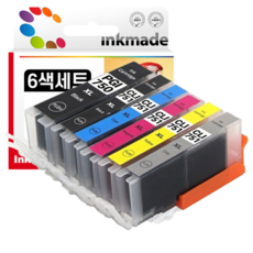 PGI-750 CLI-751 대용량 호환 잉크 세트 IX6870 IX6770 IP8770 MX927 MG5470 MG5570 MG5670 MG7170 MG6370, 호환잉크6색세트(GY포함), 1개