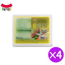[일가집]와사비쌈무 3kgx4개 1박스 국내산무 대용량식자재 업소용, 3kg, 4개
