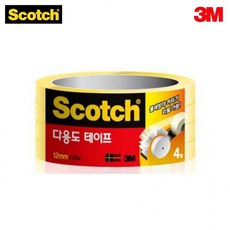 3M 스카치 테이프 다용도 다용도테이프 물레방아 디스펜서 리필 사무용품 3인치 508 12mm 4롤3M 스카치 다용도 테이프 리필 3인치 508 4롤 (12mm)