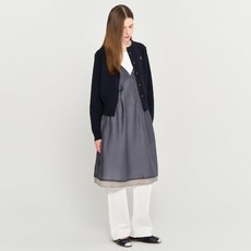 제너럴아이디어 여성 에센셜 크루넥 가디건 DARK NAVY WBD3L04501