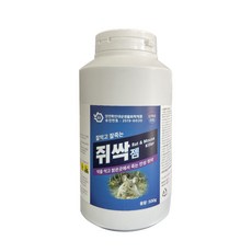 쥐싹젬 쥐싹 쥐약 500g 쥐 제거 알약 해충제 덫 퇴치 쥐끈끈이 트랩 만성쥐약, 1개입, 1개