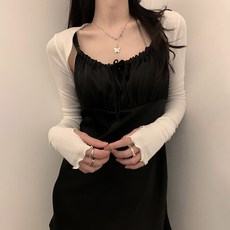 [당일출고/1+1할인] 여자 여리핏 썸머 휴가룩 오픈 니트 Y2K 하이틴룩 시스루 여성용 데일리 숏 가디건/물결 크롭 숏 토시 볼레로 가디건(2color)